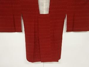 横段に花・抽象模様織り出し道行コート